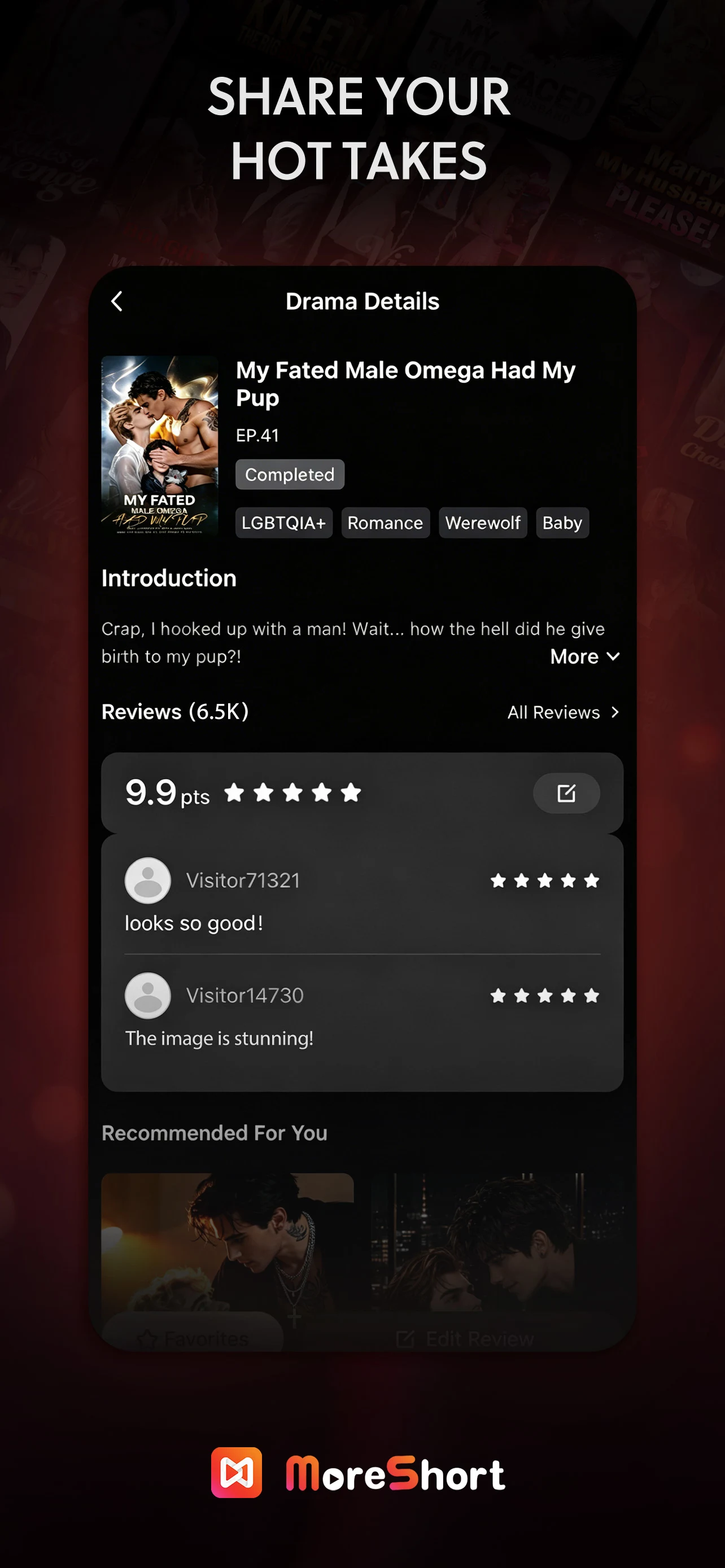 MoreShort - Dramas & Stories screenshot